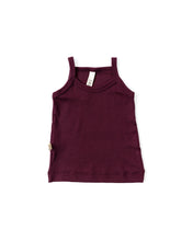 Load image into Gallery viewer, rib knit camisole - eggplant