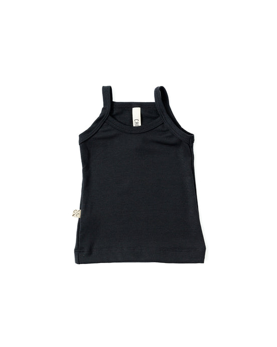 rib knit camisole - midnight 1x1