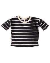 Load image into Gallery viewer, slouch tee - obsidian stripe