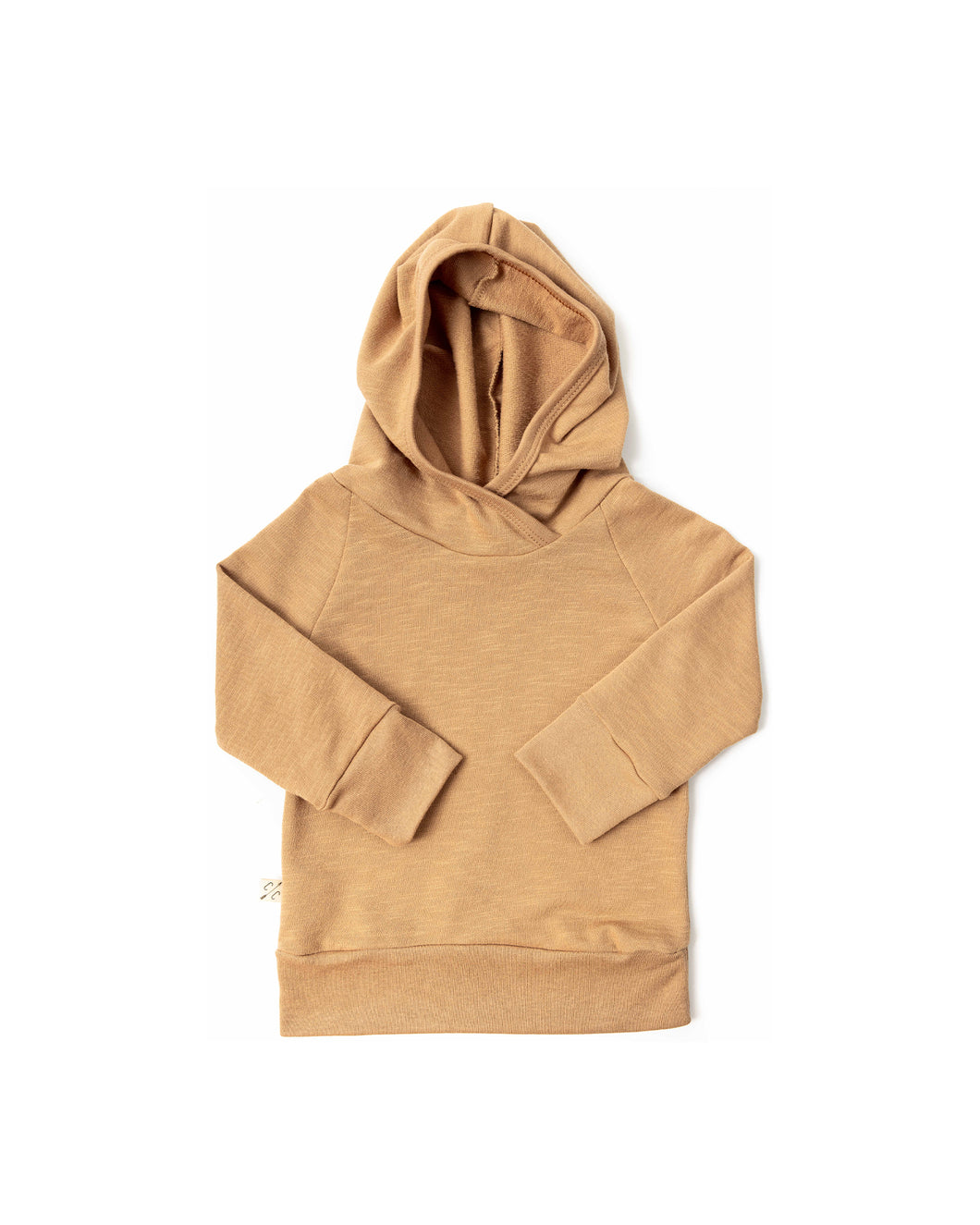 slub trademark hoodie - camel