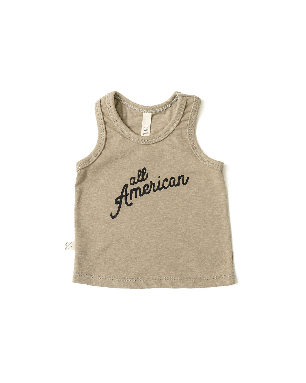 tank top - all american on greige