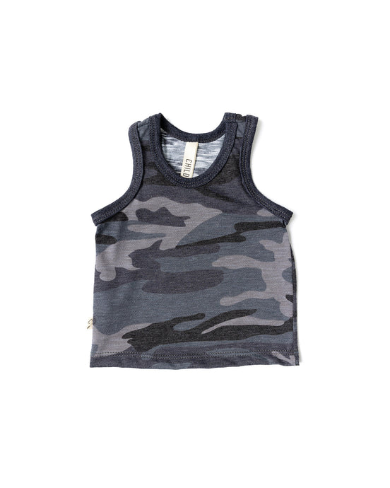 tank top - black camo