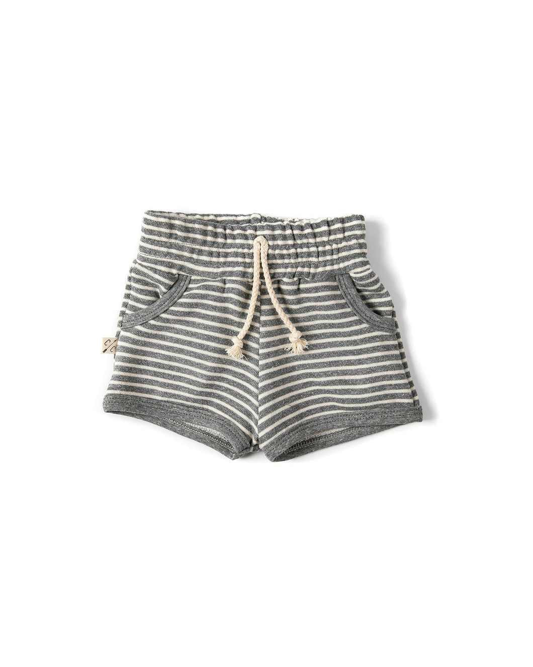 french terry retro short - heather gray inverse