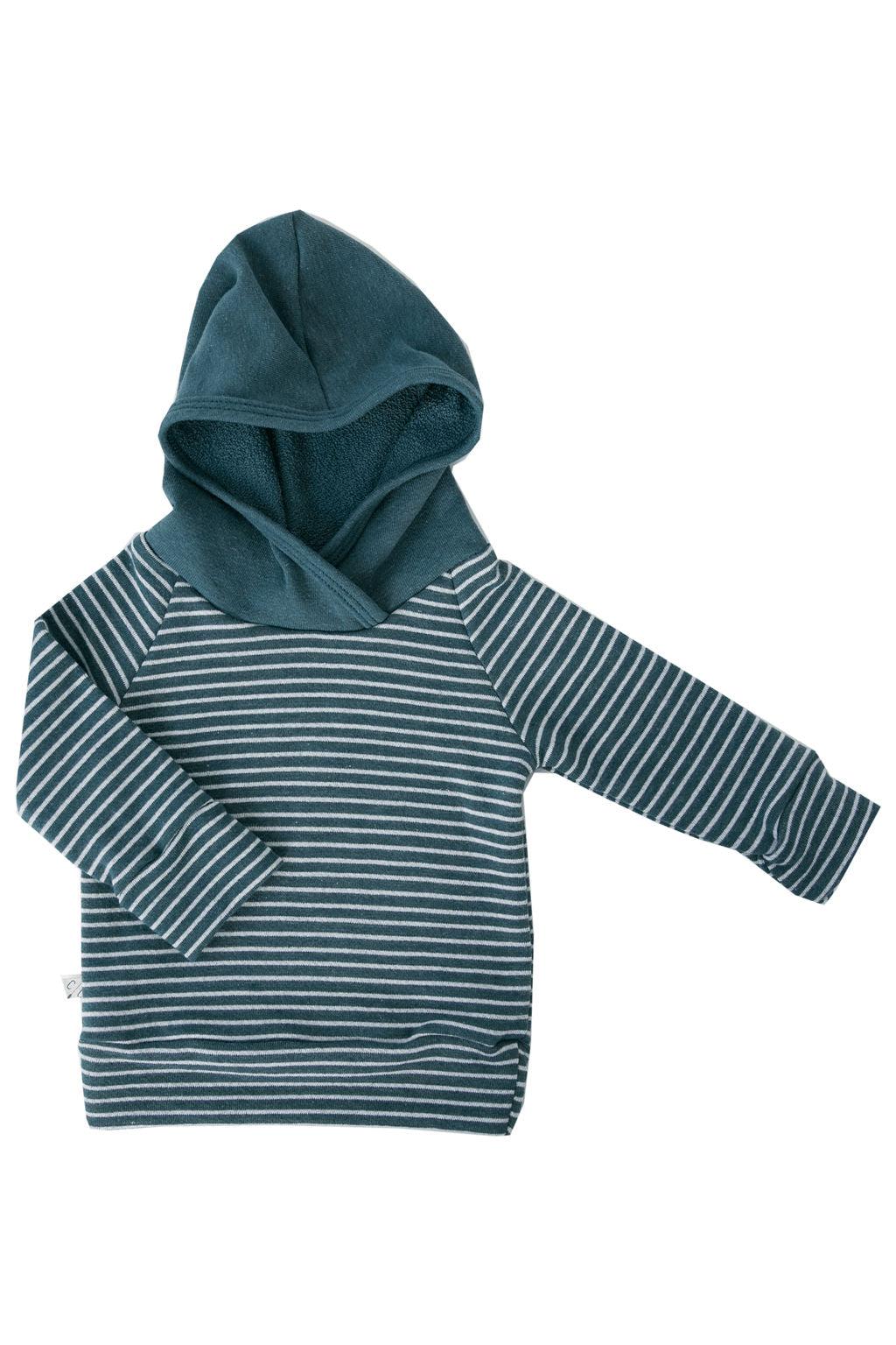 colorblock trademark raglan hoodie - storm stripe