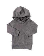 Load image into Gallery viewer, trademark raglan hoodie - black heather