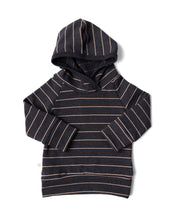 Load image into Gallery viewer, trademark raglan hoodie - dark breton stripe
