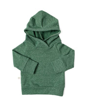 Load image into Gallery viewer, trademark raglan hoodie - green heather