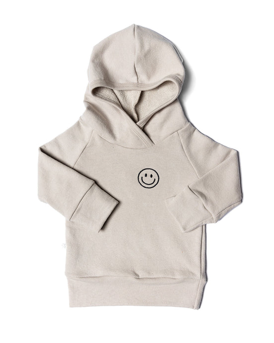 trademark raglan hoodie - smile on dove