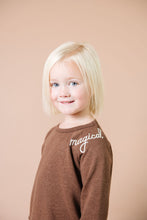 Load image into Gallery viewer, pullover crew - magical collar on mocha