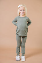 Load image into Gallery viewer, rib knit long sleeve tee - agave green