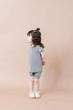 Load image into Gallery viewer, rib knit tee - heather gray
