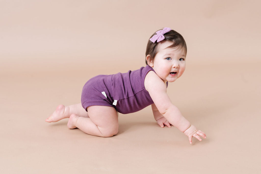 rib knit bloomers CO - black plum