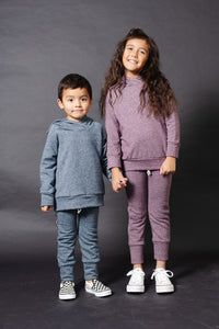 trademark raglan hoodie - purple heather