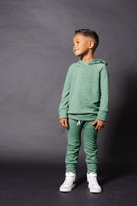 trademark raglan hoodie - green heather