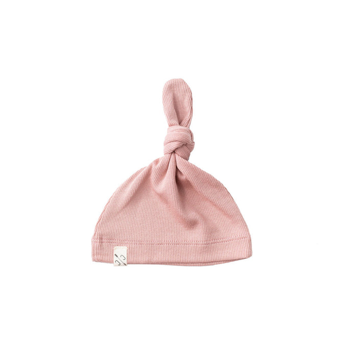knot hat - clay pink