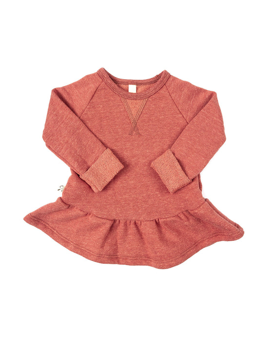 peplum crew - rosy